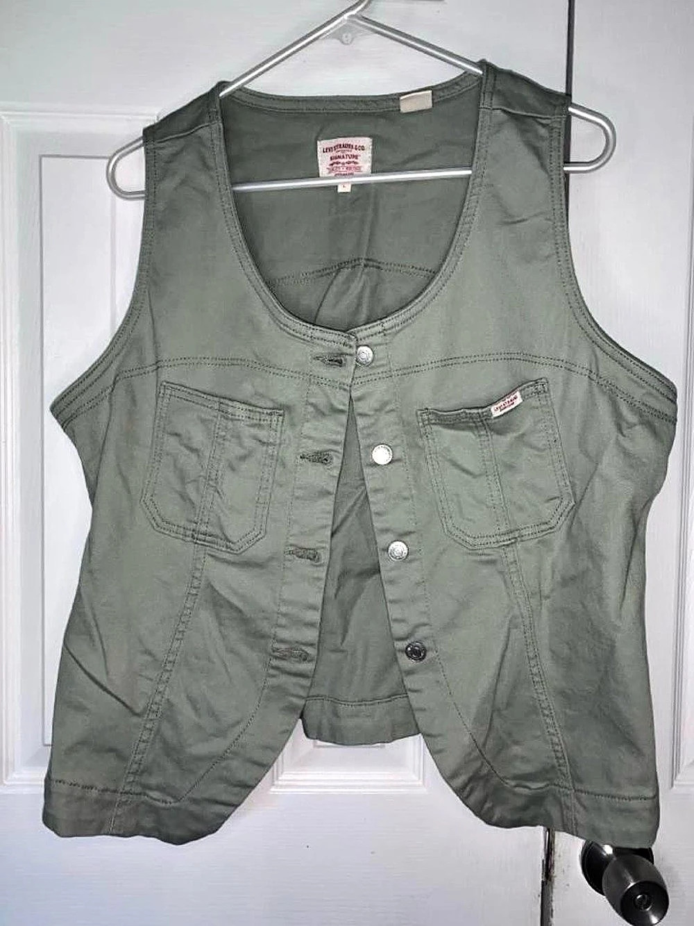Levi Strauss & Co. Signature. Women's Utility Vest Green Large Like New